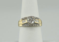 10k 1.00ct diamond ladies ring engagement