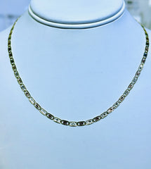 14k valentino necklace 16” 3mm