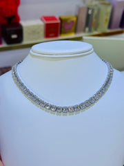 Silver 925 necklace tennis chain size 16”