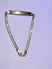 14k ID bracelet cuban link ID
