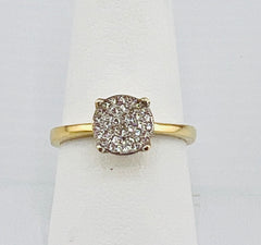 14k ring ladies engagement cz