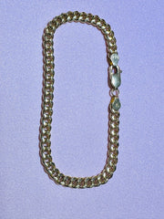 14k curb link bracelet 7”