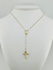 14k Rosary yellow gold rosary rosario 24” necklace