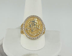 14k ring aquarius