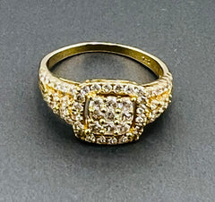 14k ring ladies engagement cz