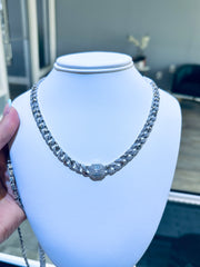 Silver 925 necklace chain size 16”