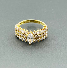 14k ring ladies engagement cz