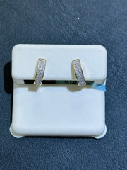 10k 0.14ct Diamond Earring hoop