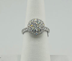 14k 2.5ct diamond ladies ring engagement