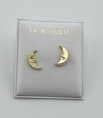 14k Baby earing luna mon