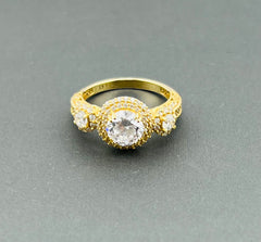 14k ring ladies engagement cz