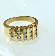 14k Diamond Engagement ring lab diamond