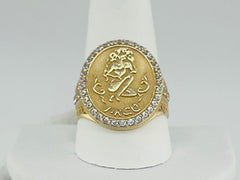 14k ring virgo sign