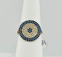 14k ring ladies blue eye