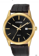 Citizen® Eco-Drive® Mens Brown Leather Strap Watch BI5002-06E
