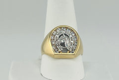 14k ring men horse shoe