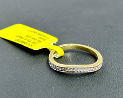 14k 0.15ct diamond ladies ring band engagement