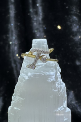 14k ring letter T