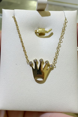 14k Necklace crown corona queen tiara 15 añera