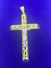 Cruz de bamboo con jesus 3.1”