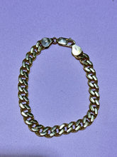 14k cuban link monaco style bracelet 7” 7mm