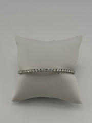 14k White gold diamond bracelet