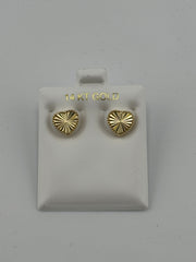 14k Heart earrings