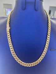 14k necklace monaco choker hollow 16” 15.43g ginglebell