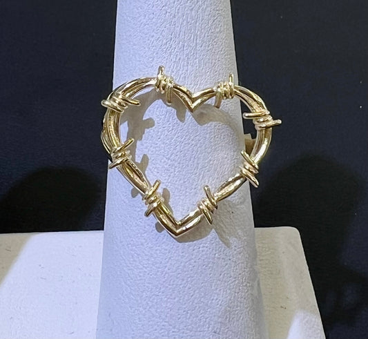 14k ring ladies heart karolg style