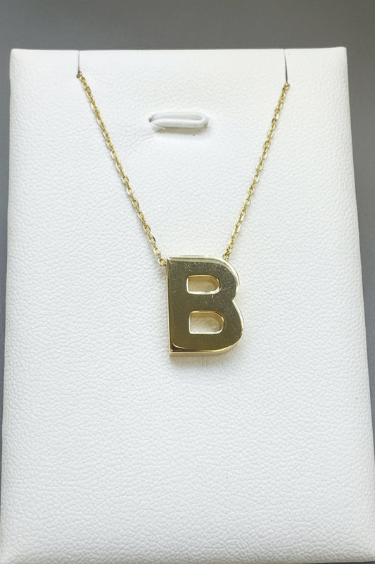 14k letter B necklace 2.7g