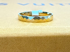 10k wedding band aro diamond cut size 8 3mm