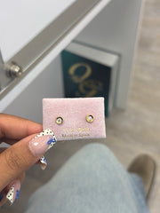 18k gold stone earrings