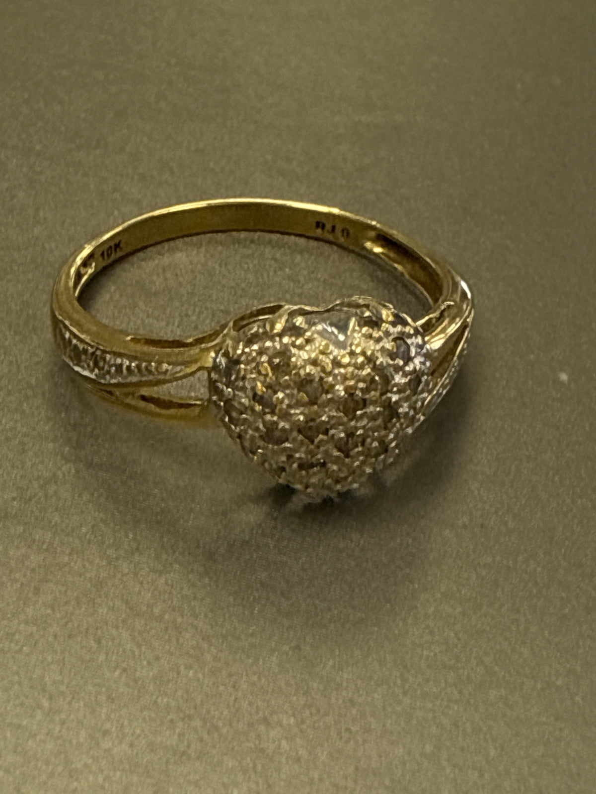14k  ring heart