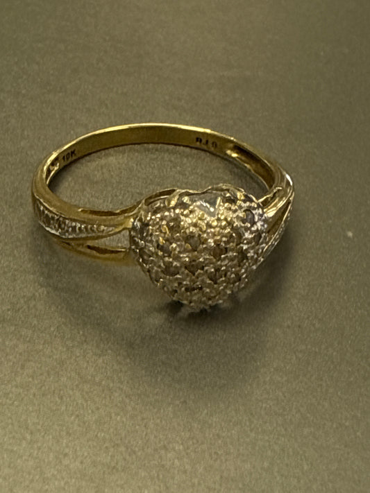 14k  ring heart