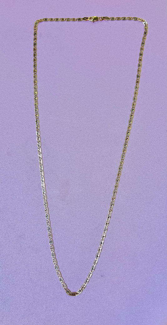 14k necklace tri-colored valentino 20”