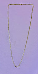 14k necklace tri-colored valentino 20”