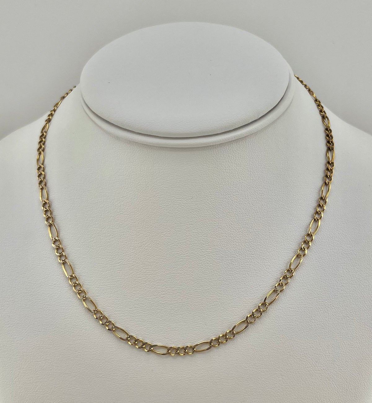 14k Necklace figaro style 18”