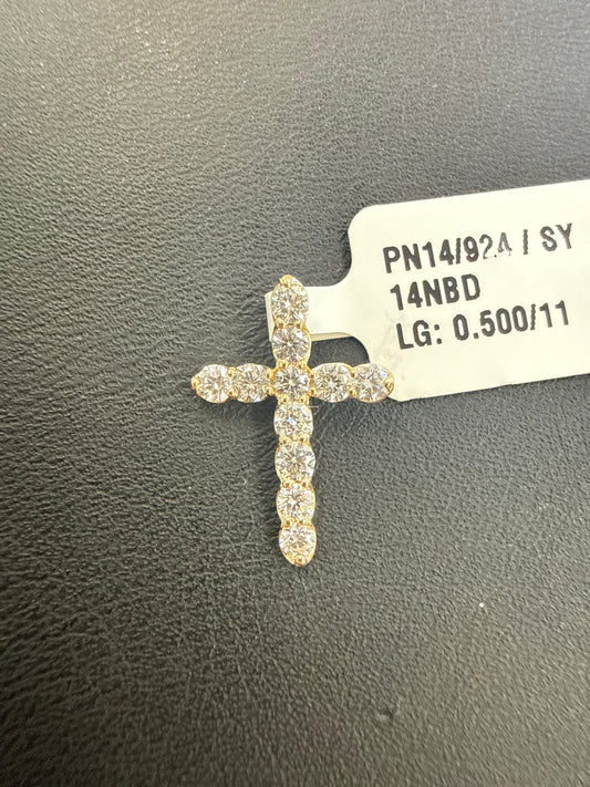 14k pendant lab  diamond