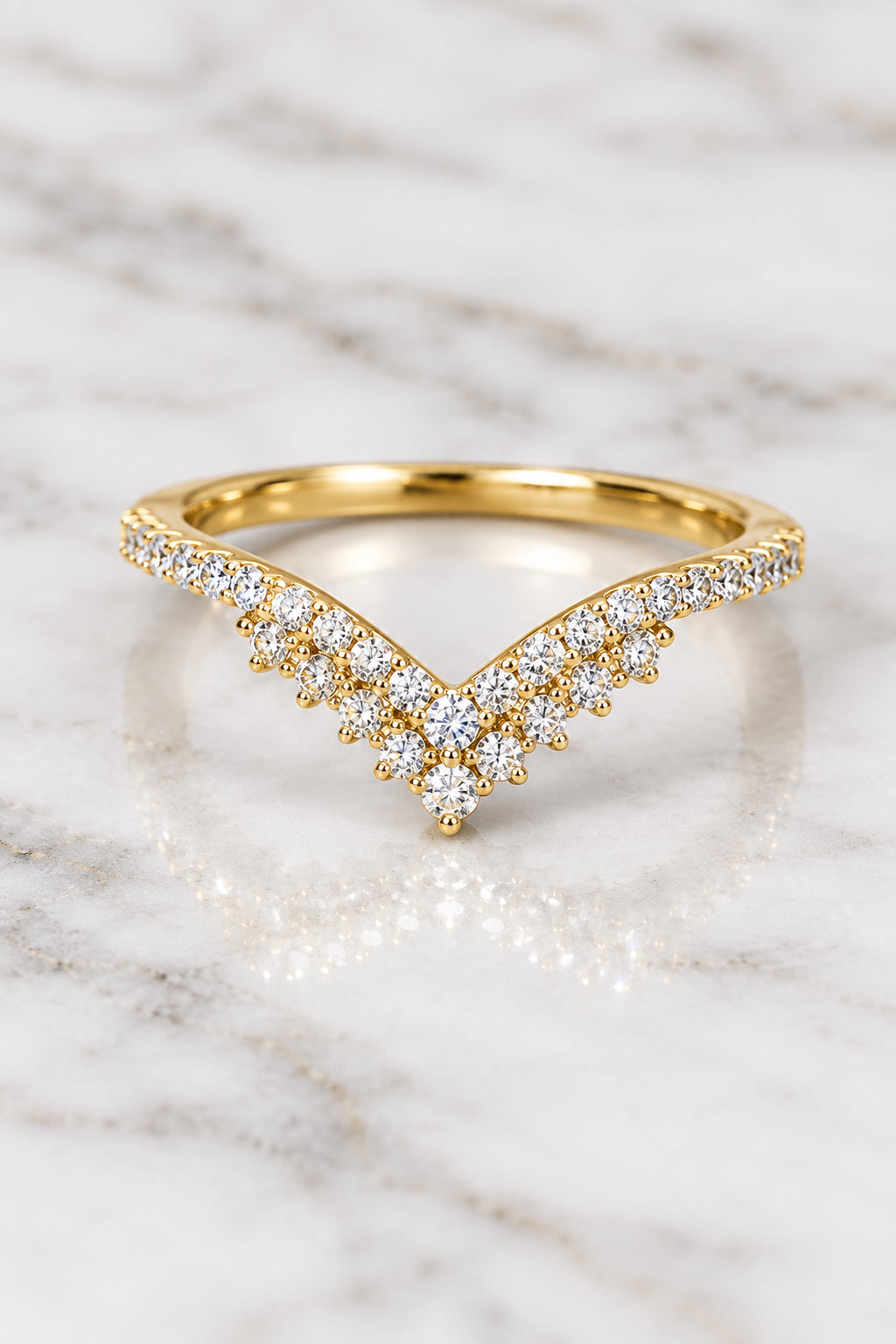 14k Lab Diamond ring band .25ct
