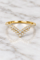 14k Lab Diamond ring band .25ct