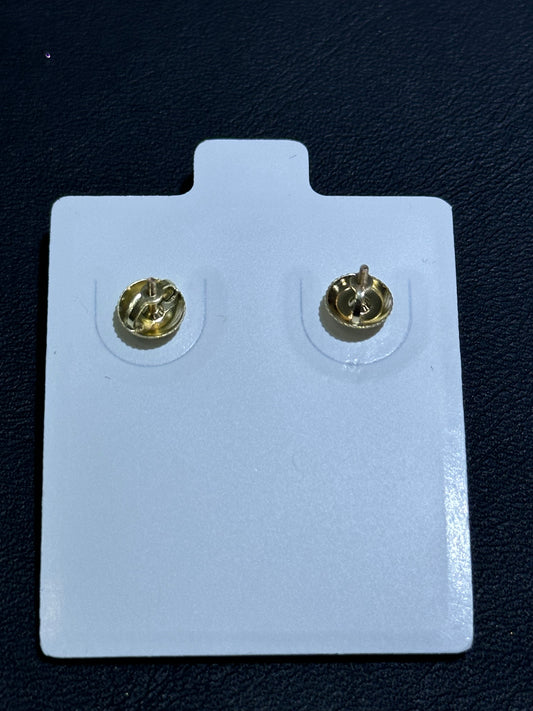 earring score back 14k heart
