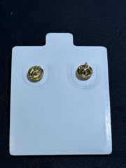earring score back 14k heart