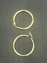 14k Earring big hoop mm