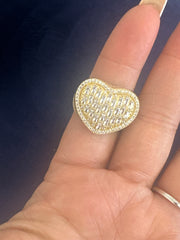 14k heart ring
