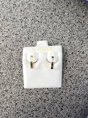 14k plain hoop earrings