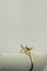 14k solitaire ring ladies engagement ring 4.00 CT Oval  DIAMOND yellow gold with certificate
