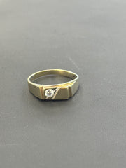 10k mens ring with stone
