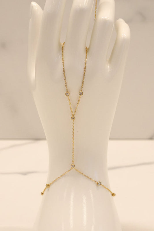 14k 3 color bracelet and ring clon all in one piece