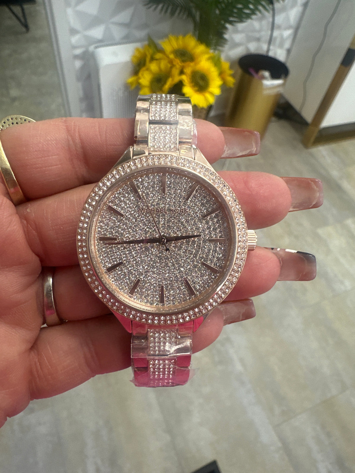 watch with stones