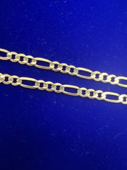 14k Necklace figaro style 16” 3.86mm